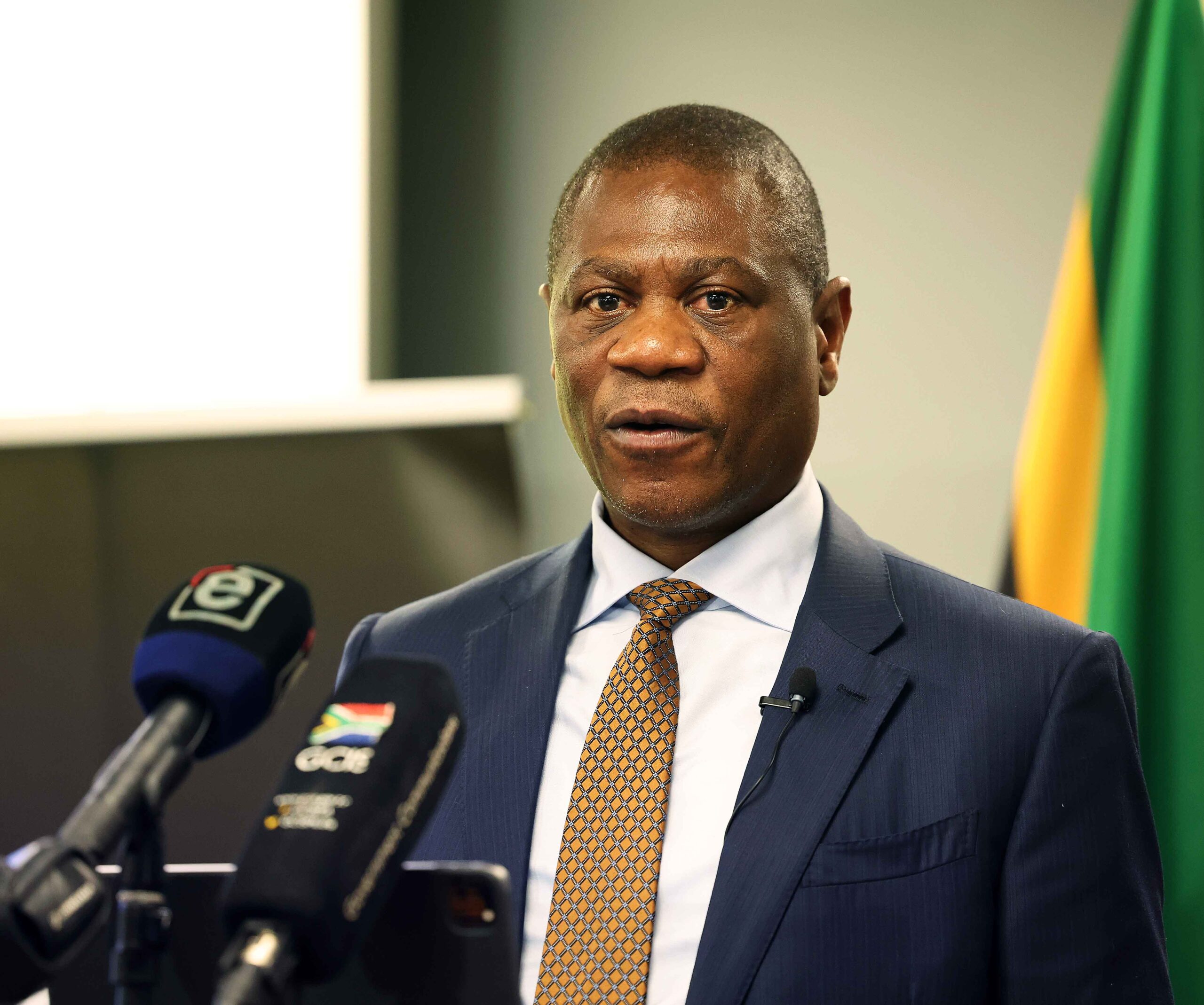 Deputy President Paul Mashatile delivering a keynote address at a virtual conference