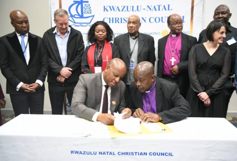 Premier Ntuli Signs Groundbreaking Partnership with KZN Christian Council to Confront Social Ills