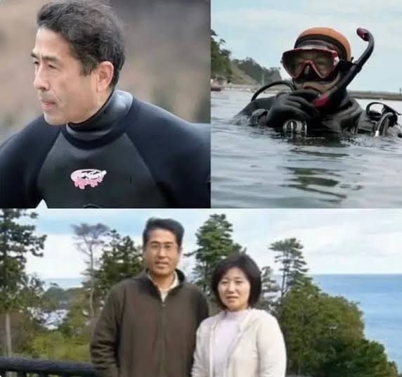 Yasuo Takamatsu, the Japanese man who has been diving for years in search of his wife lost in the 2011 Tōhoku earthquake and tsunami.