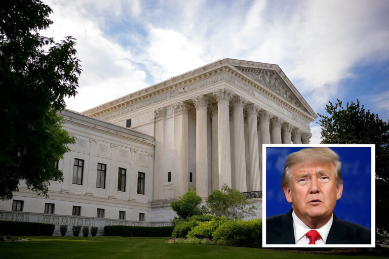 Donald Trump addresses supporters amid legal battle over his controversial US import tariffs.