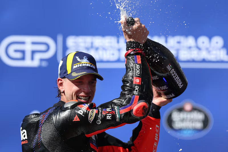 The Aprilia star just made it three wins in a row this season after dominating the USA Grand Prix in Austin