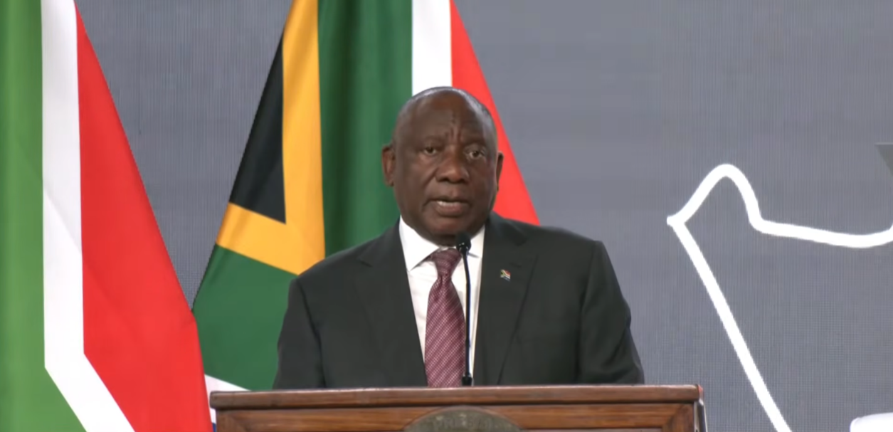 President Cyril Ramaphosa at the National Transport Conference.