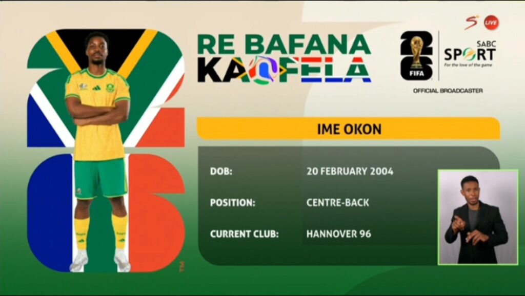 Bafana Bafana Squad List for 2026 FIFA WORLD CUP