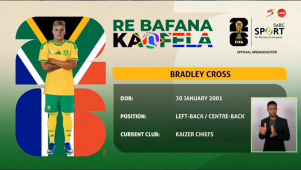 Bafana Bafana Squad List for 2026 FIFA WORLD CUP